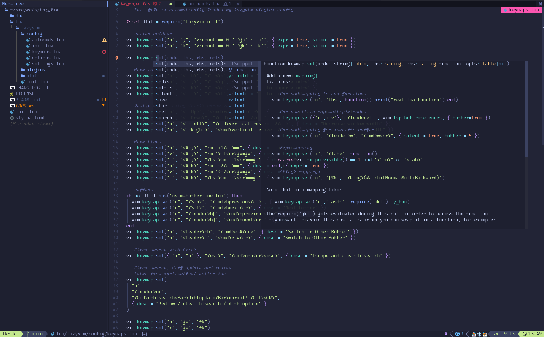 Neovim + Lazyvim