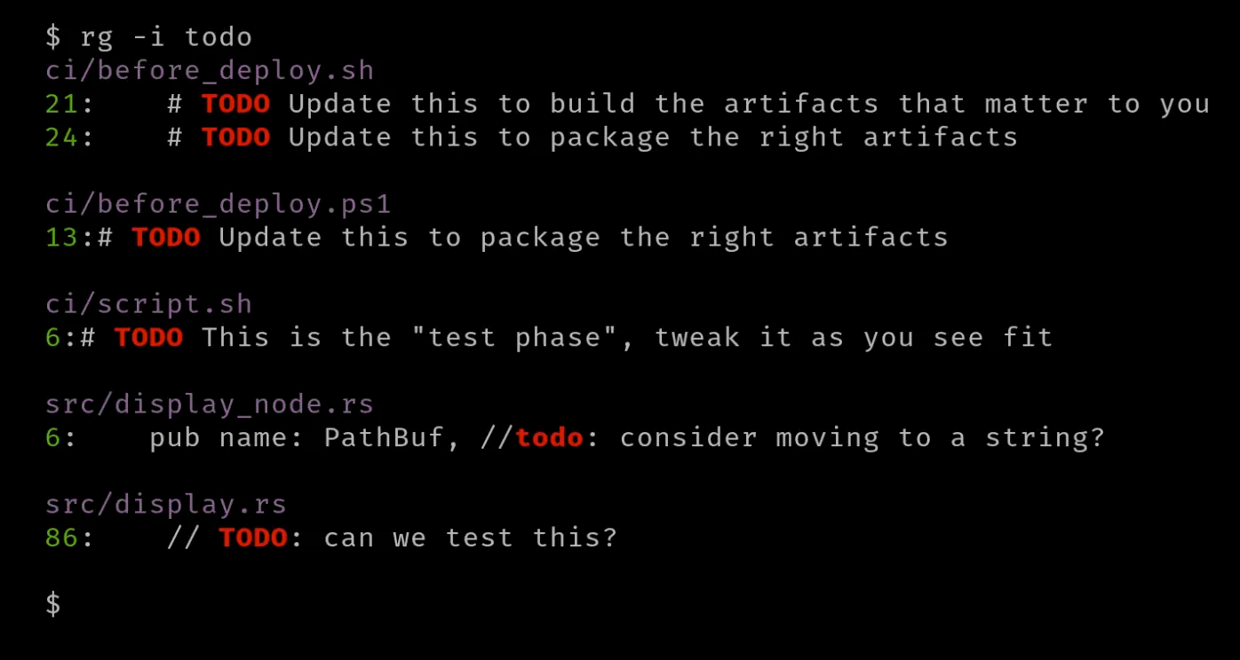 Better than grep